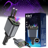 120W 4 in 1 Retractable Car Fast Charger