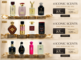4 Iconic Scents Luxury Perfume Bundle